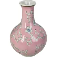 HD Collection Vaas Porselein Roze 12x12x17,5cm