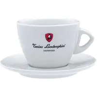 Tonino lamborghini - Cappuccino/koffie - kop en schotel - Wit