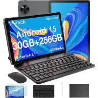 Doogee U11 Pro VIP - Tablet - Tablets - 30GB RAM + 256GB ROM （2TB/TF）- 8580 mAh - 11 Inch 1080P 90 Hz - T7200 Octa Core - 13MP Camera - 5G WIFI - Face ID - 7.9 mm Metallic Body - Zwart