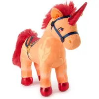 Spin Master eenhoornknuffel Cinder 18 cm oranje pluche.