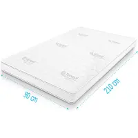 Droommatras Topdekmatras traagschuim Tencel Deluxe 90x210 dikte 11 cm