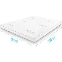 Droommatras Topdekmatras koudschuim Tencel Deluxe 180x200 dikte 11 cm