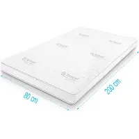 Droommatras Topdekmatras koudschuim Tencel Deluxe 80x200 dikte 11 cm