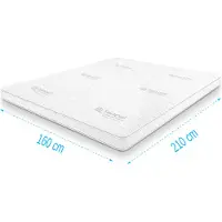 Droommatras Topdekmatras traagschuim Tencel Deluxe 160x210 dikte 11 cm