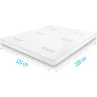 Droommatras Topdekmatras traagschuim Tencel Deluxe 120x200 dikte 11 cm