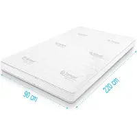 Droommatras Topdekmatras traagschuim Tencel Deluxe 90x220 dikte 11 cm