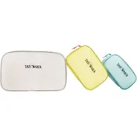 Tatonka Make up tas 'SQZY' blauw / geel / lichtlila