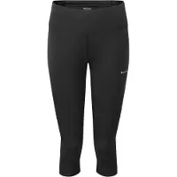 Montane F Sstream 3/4 Trail Tights-Reg Leg, dames, zwart