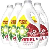 Ariel 4x Vloeibaar Wasmiddel + Ultra Vlekverwijderaar 46 Wasbeurten 2070 Ml