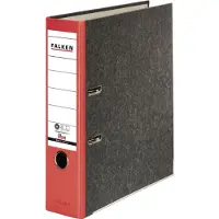 Falken Breed Ordner A4 80 mm Rood 2 Ringen 80024516 Karton Wolkenmarmer