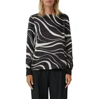 s.Oliver Black Label Blouse zwart / wit