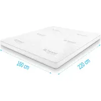 Droommatras Topdekmatras traagschuim Tencel Deluxe 160x220 dikte 11 cm