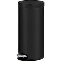 EKO - Serene pedaalemmer 30 liter - Steel Plastic - mat zwart - Prullenbak