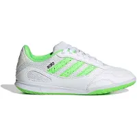 Adidas Super Sala III Zaalvoetbalschoenen (IN) Kids Wit Lichtgroen Zwart