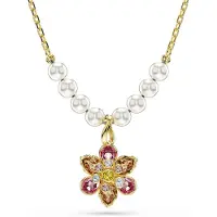 Swarovski - Dames Ketting - Geel & goudkleurig