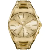 Diesel Analoog horloge 'CURVE' goud