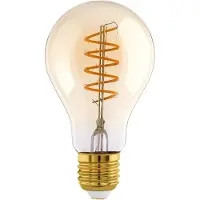 Eglo LED Lamp - E27 - Ø 6 cm - Amber - 806 lumen - 2700K