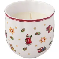 Villeroy & Boch Toy's Delight geurkaars. Wit-rood