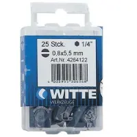 Witte Pl 4.5 Tin 25 Mm Platte Schroevendraaierbit 15 Eenheden