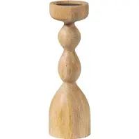 Woood Liske Kandelaar - Mango Hout - Naturel - 35x11x11