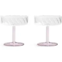 &Klevering - Coupe twirl roze set van 2
