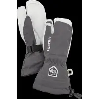 Hestra - Kid's Army Leather Heli Ski 3 Finger - Handschoenen 7, grijs