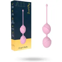 Sweet Play - geisha ballen duo - siliconen - roze