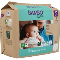 Bambo Nature Luiers Maat 2 S (3-6 Kg) 30 Stuks