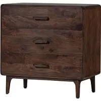 Woood Liya Ladekast - Mango Hout - Donkerbruin - 90x90x50
