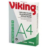 Viking Off-White A4 Kopieerpapier Wit 55 CIE Recycled 100% 80 g/m² Glad 500 Vellen