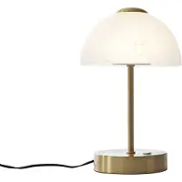 QAZQA Design tafellamp goud met opaal glas incl. LED dimbaar - Joya
