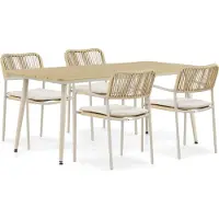 Coco Penya/Matale 180 cm dining tuinset 5-delig