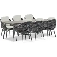 Santika Furniture Santika Yovan/Matale 240 cm dining tuinset 7-delig