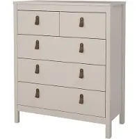 Ebuy24 Madrid kommode 5 lades cashmere.