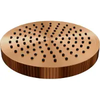 Brauer Stripe regendouchekop Diameter 25 cm koper geborsteld PVD