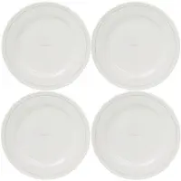 Lexington Porcelain Dinerbord 27,5 Cm Pak Van 4 Wit / Beige - Dinerborden Porselein White - 10008112-1620-ONE