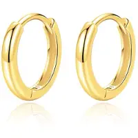 Elenza AMS Elenza Oorringen Sterling .925 Zilver met Gouden coating-18mm