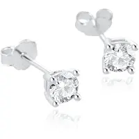 Elenza AMS Elenza .925 Zilveren Studs met Zirconia – 4mm