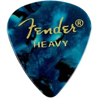 Fender Picks 351 Ocean Turq heavy 12er Set Premium Celluloid - Plectrum set
