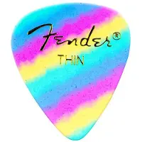 Fender Picks 351 Rainbow thin 12er Set Premium Celluloid - Plectrum set