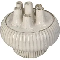 HD Collection Vaas Stoneware Wit 22x22x20.5cm