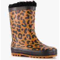 Mountain Peak gevoerde kinder regenlaarzen met luipaardprint maat 23