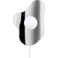 Globen Lighting Wandlampe , ILLUSION, Grijs, Woonkamer, Glas, Modern