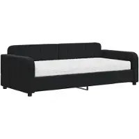 vidaXL Slaapbank met matras 90x190 cm fluweel zwart