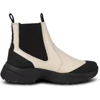 Woden Chelsea boots 'Hega Patent' crème / zwart