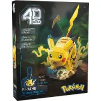 Spin Master , Pokémon Pikachu, 3D-modelset, Pokémon-verzamelobjecten, Kanto-starterverzameling, bureaudecoratie, bouwspeelgoed, 3D-puzzels, 201 stukjes