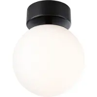 Paulmann Plafondlamp , Gove, Zwart, Woonkamer, Glas, Modern