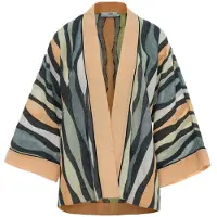 Devotion Twins Classy Kimono Khaki Maat: M | Badjassen Outlet | Dames | Bruin