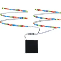 Paulmann Mobil Stripe - LED Strip - RGB 1,2W 9V - Wit Metal