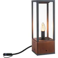 Paulmann Plug & Shine Venea sokkellamp hoogte 40cm 94673, dimbaar, zwart, Hout